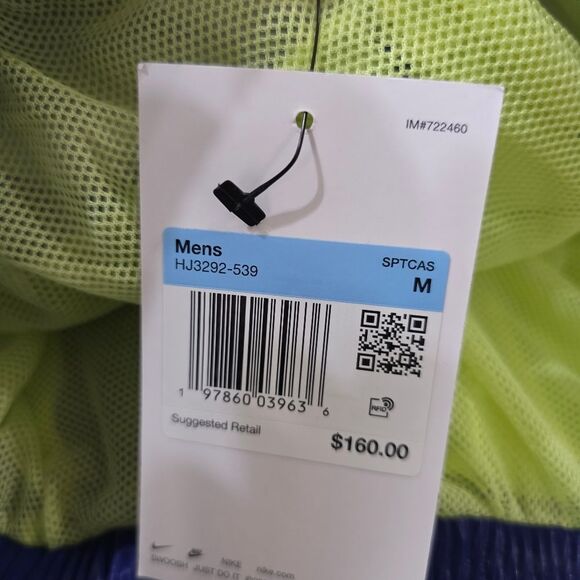 Nike Project FROG Men's Track Pants Joggers Deep Night Blue Black Lemon Medium M - Picture 10 of 16